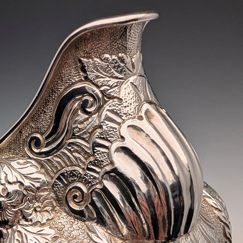 1832 British Antique Irish Sterling Silver Jug, 314g, by Edward Crofton